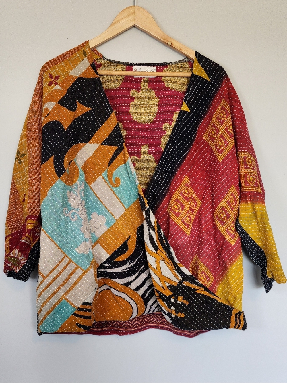 Kantha Bae Kantha Crossover Top Reversible OS